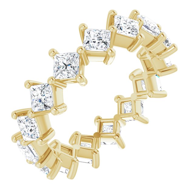 2.25 ct. Princess Diamond Eternity Band-VIRABYANI